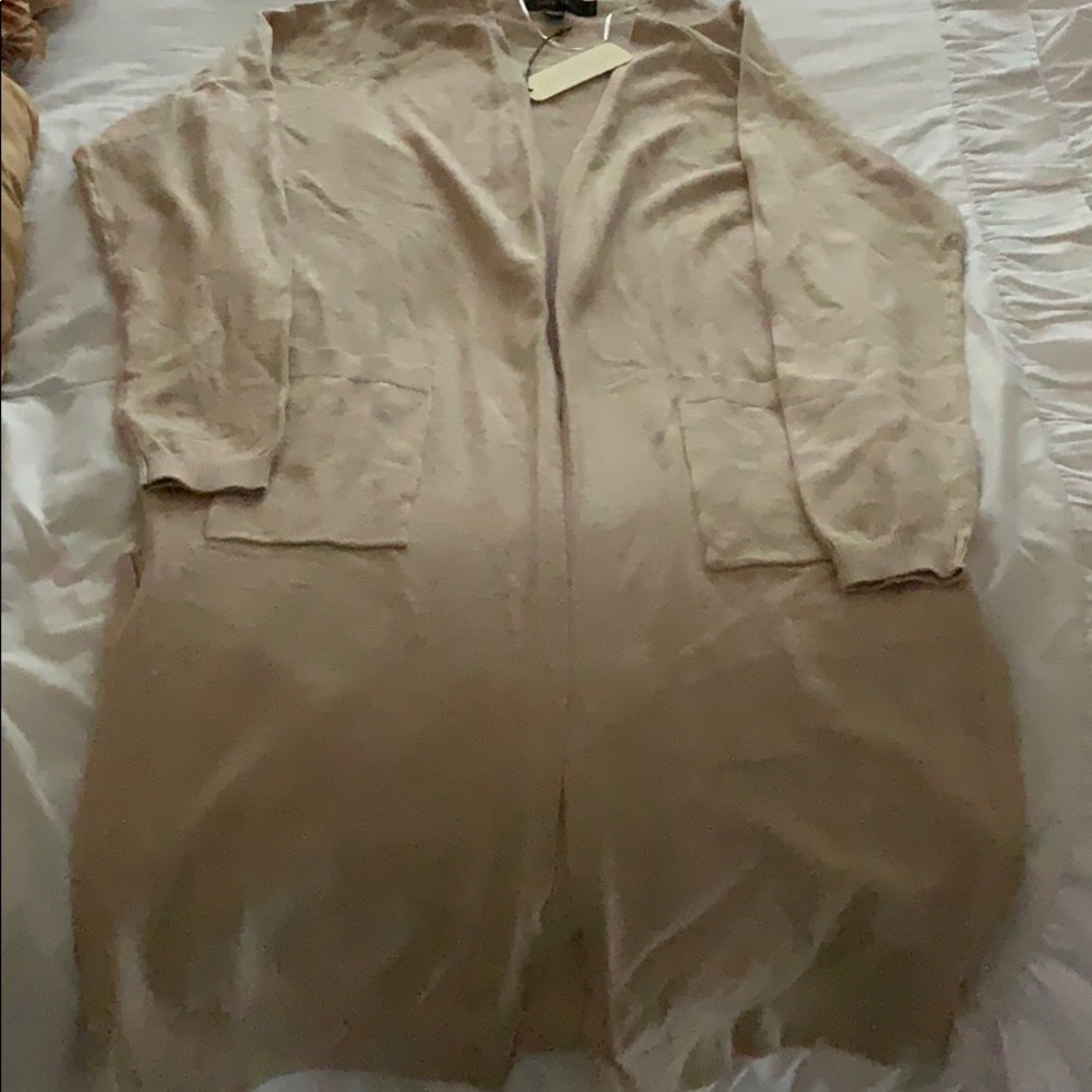 Lightweight tan cardigan